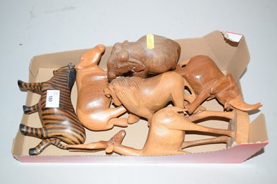 Lot 180 - A quantity of African wooden animals