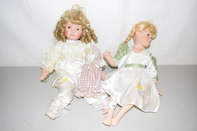 Lot 188 - Two modern porcelain collectors dolls