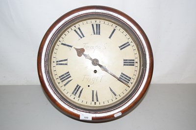 Lot 189 - 19th Century mahogany cased wall clock, for...