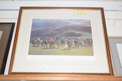 Lot 204 - Coloured print Cheltenham Munnings Remembered,...