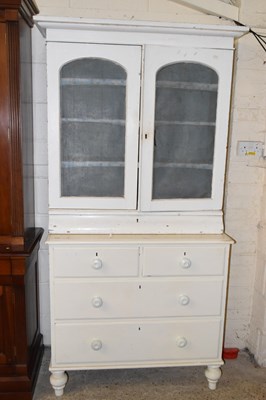Lot 216 - A Victorian painted pine four drawer chest...