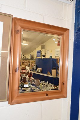Lot 230 - Pine framed wall mirror