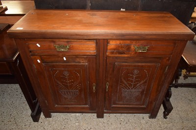 Lot 237 - A late Victorian American walnut sideboard...