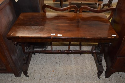 Lot 238 - A Victorian rosewood veneered centre table of...