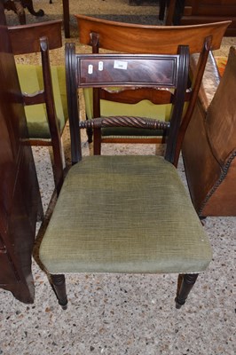 Lot 240 - A Georgian mahogany rope and bar back dining...