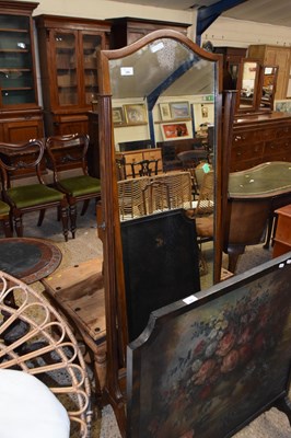 Lot 269 - A mahogany framed cheval mirror