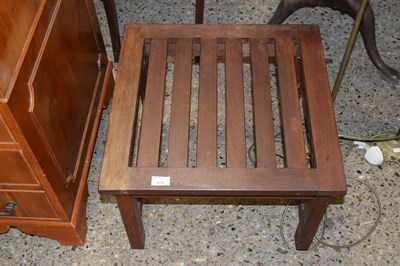 Lot 273 - A hardwood slatted top table