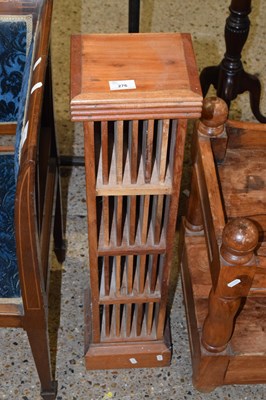 Lot 276 - A hardwood CD rack