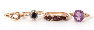 Lot 92 - Mixed Lot: yellow metal and five stone...