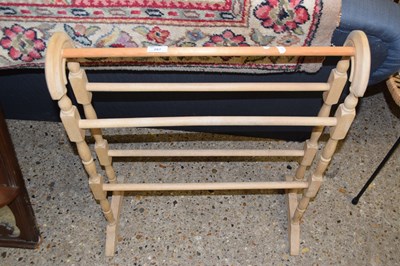 Lot 287 - A beech wood towel horse