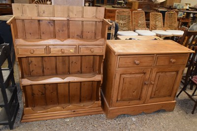Lot 306 - Modern pine kitchen dresser