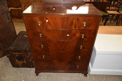 Lot 326 - An early 20th Century flame mahogany veneered...