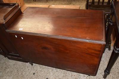 Lot 330 - A Victorian mahogany drop leaf dining table on...