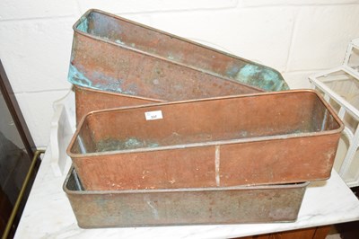 Lot 337 - A group of five rectangular planters