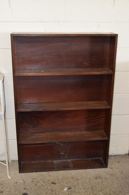 Lot 339 - A mahogany open front bookcase