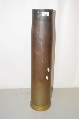 Lot 195 - A 105MMTK brass shell case dated 1984
