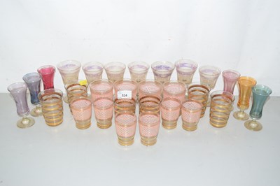 Lot 524 - Mixed Lot: Various vintage drinking glasses
