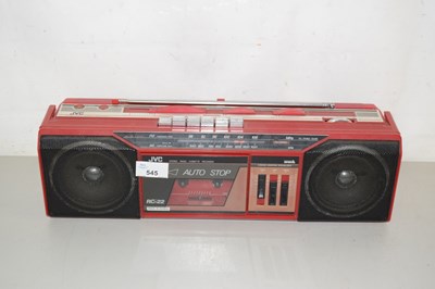 Lot 545 - Vintage JVC portable stereo