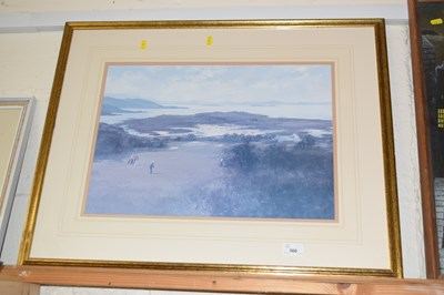 Lot 560 - Roy Perry, coloured print of a golfing scene