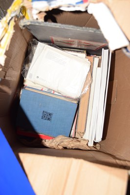 Lot 567 - A box of various assorted books, postcards etc