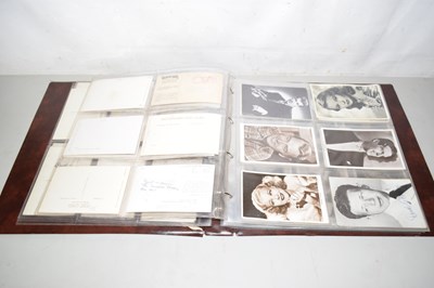Lot 569 - An album of postcards of various celebrities...