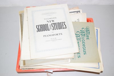 Lot 577 - A box of various sheet music