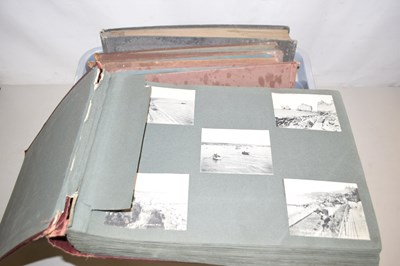 Lot 581 - A box of albums HMV records, an album of...