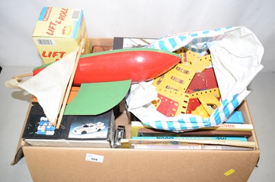 Lot 594 - Box of mixed items to include construction...