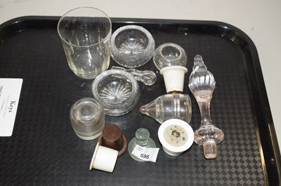 Lot 596 - Mixed Lot: Various glass wares