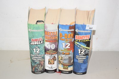 Lot 597 - Four volumes of Commando