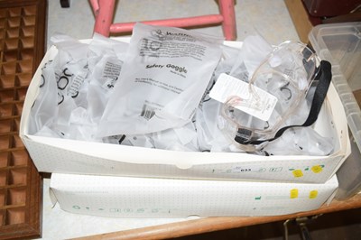 Lot 633 - Two boxes of safety goggles