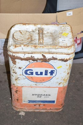 Lot 639 - Vintage Gulf fuel can