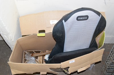 Lot 640 - A massage car seat etc