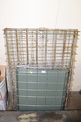 Lot 642 - Two folding metal cages