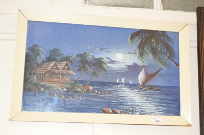 Lot 643 - A study of a moonlit seascape