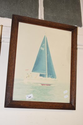 Lot 644 - A yachting print