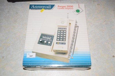 Lot 647 - The Ranger cordless telephone