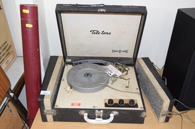 Lot 652 - A Teletone portable record player