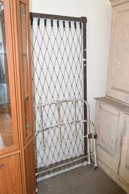 Lot 664 - An iron single bed frame