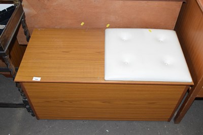 Lot 668 - Retro teak finish blanket box