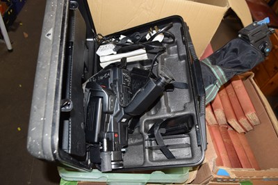 Lot 673 - A Panasonc video camera and tripod