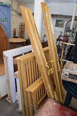 Lot 698 - A pair of single bed frames