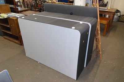 Lot 715 - A Divan bed base with headboard