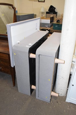 Lot 723 - A divan bed base with headboard