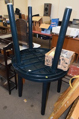 Lot 728 - Two plastic garden tables