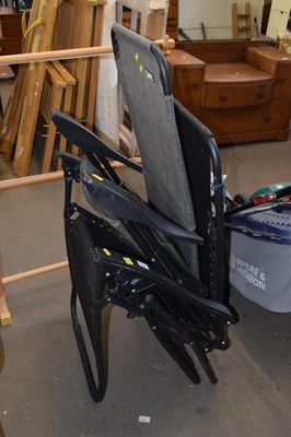 Lot 761 - Folding sunlounger and one other