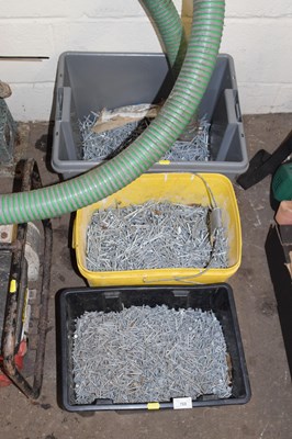 Lot 768 - Three large tubs of nails
