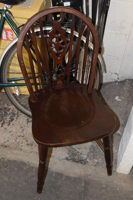 Lot 794 - A wheel back kitchen chair