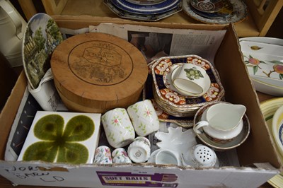 Lot 530 - BOX CONTAINING QUANTITY OF CERAMIC TILES, PART...