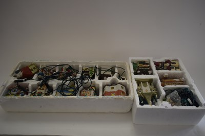 Lot 14 - ILLUMINATED CERAMIC CHRISTMAS HOUSE ORNAMENTS